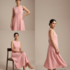 Women’s A-Line Sleeveless Buttoned Dress